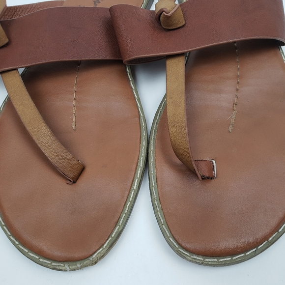 Seven Tan Leather Sandals - Picture 2 of 6